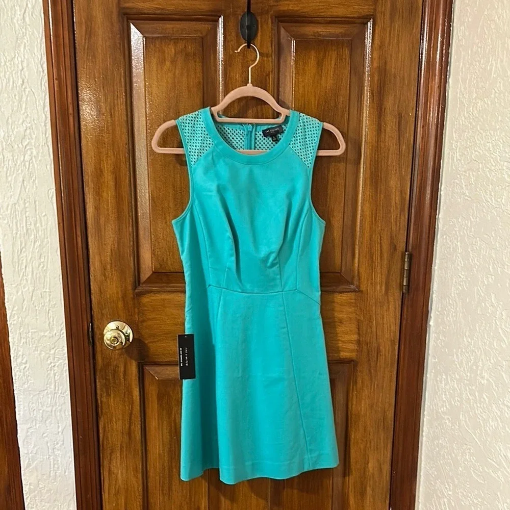 NWT. The‎ Limited Blue A-Line Sleeveless Mini Dress